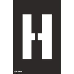 Resim İsg Tabelam 16x25cm/kompozit/H Harfi Boyama Şablonu 