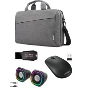 Resim Lenovo 400 Kablosuz Mouse + Lenovo T210 Notebook Çanta + Adata 16GB Flash Bellek + Mikado MD-180 USB Hoparlör – 4’lü Set 