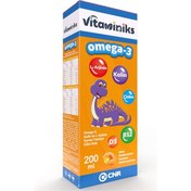 Resim Vitaminiks Omega 3 Kolin ve L-Arjinin İçeren Takviye Edici Gıda 200 ML 