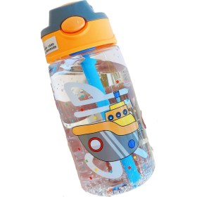 Resim Maryun Xiaoliangzi Çocuk Damlatmaz Bardak Plastik Düşmez Taşınabilir Su Bardağı Yüksek Değerli Karikatür Sevimli Yüksek Değerli Sızdırmaz Bardak (Yurt Dışından) 