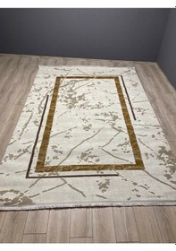 Resim Yağmurser Halı Altın Varaklı 200x290 Ebatlı+yumuşak Halı 