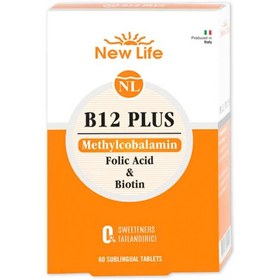 Resim New Life B12 Plus Methylcobalamin Folic Acid & Biotin 60 Tablet 