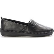 Resim Hakiki Deri Kadın Casual Ayakkabı 164za2024 Siyah 