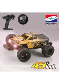 Resim Haiboxing RC 1/16 Ravage 45+ KM/H Sürat Uzaktan Kumandalı RC Model Araba RTR Elektrikli 4WD Brushless Fırçasız Offroad Truck 