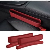 Resim Drive Parts 2 Adet Abs Araba Koltuğu Boşluk Doldurma Saklama Kutusu Çok Işlevli Telefon Cüzdanı Madeni Para Tutucu Düzenleyici-Kırmızı (Yurt Dışından) 