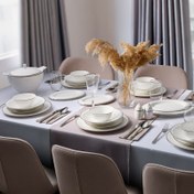 Resim Evaliza Buckingham Platin 60 Parça 12 Kişilik Yemek Takımı 