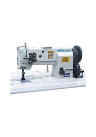 Resim Broderi BD-20608-2 Çift Pabuç Çift İğne Ayak İğne Transportlu Deri Dikiş Makinesi 