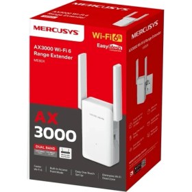 Resim Mercusys ME80X | AX3000 Mbps Dual-Band Wi-Fi 6 Menzil Genişletici | 1 Gigabit Port | 2 Harici Anten | Access Point Modu | Kolay Kurulum | Mobil Uygulama Destekli 