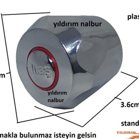 Resim ALTAŞ TAYEM 2 Adet Musluk Kafası Boş Kapak Evye Batarya Volanı Plastik Batarya Lavabo Batarya 