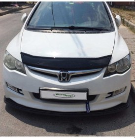 Resim Eurocap Honda Civic 8 Ön Kaput Koruma Rüzgarlık 3Mm Abs 06-12 