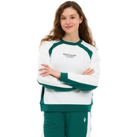 Resim Skechers W Lw Fleece Loose Fit Kadın Sweatshirt Beyaz 