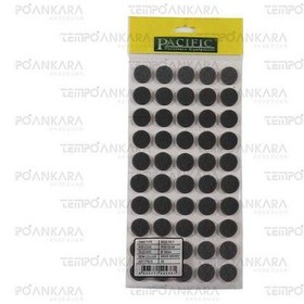 Resim Pacific Siyah Yapışkanlı Keçe Ø 18mm 