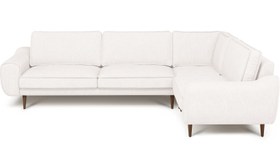 Resim Klem 210 x 290 Köşe Ahşap Ayak - Performans Keten - Mocha / Açık / Kalıcı Form 