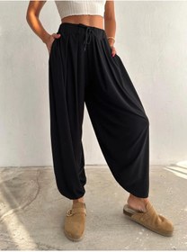 Resim 02Lady Fashion MODAL KUMAŞ YUMUŞAK DOKU ŞALVAR PANTOLON 