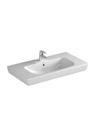 Resim Vitra S20 Etajerli Seramik Lavabo 85 CM. Beyaz 5523B003-0001 