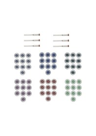 Resim Xurunkeji 60 Parçalı 1 İnç Radyal Kıl Disk Fırça Seti, Şaftlı Fırçalar, Aşındırıcı Fırça, Döner Alet 