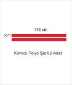 Resim Kumraldede Folyo Yapışkanlı Şerit KIRMIZI 5 X 118 Cm 2 adet 