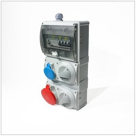 Resim Novsen Ip44 Kombinasyon Panosu 1 Ad. 3x16a, 1ad. 5x32a Kilitli Priz 