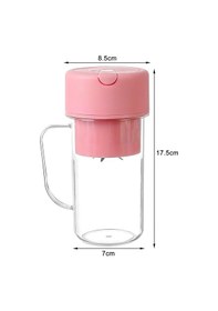 Resim Taşınabilir Şarjlı Mini Blender Usb Şarjlı, Kolay Kullanım Ve Güçlü Karıştırma Pembe 