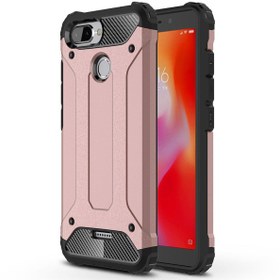 Resim Microsonic Xiaomi Redmi 6 Kılıf Rugged Armor Rose Gold 