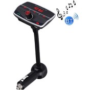 Resim E500 Çift Usb Şarj Cihazı Araba Bluetooth Fm Verici Kiti, Destek Lcd Ekran / Tf Kart Müzik Çalma / Eller Serbest 