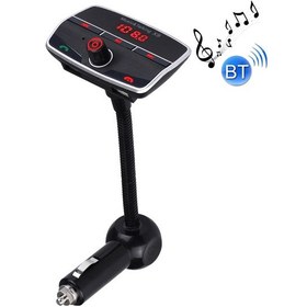 Resim E500 Çift Usb Şarj Cihazı Araba Bluetooth Fm Verici Kiti, Destek Lcd Ekran / Tf Kart Müzik Çalma / Eller Serbest 
