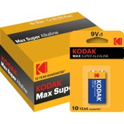 Resim Kodak Max 10 Adet Alkalin 9 Volt Pil 
