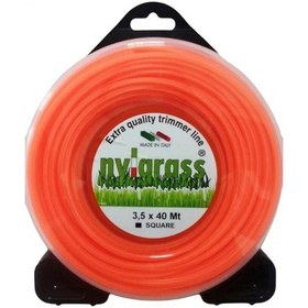 Resim Nylgrass Tırpan Misinası Turuncu Dörtköşe 3.5 Mm 40 Mt 