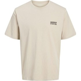 Resim Jorvesterbro Back Tee Ss Crew Neck Krem Renkli 