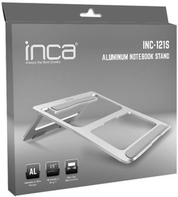 Resim Inca Inc-121s Alimünyum Notebook Standı Altın Gümüş Rengi 