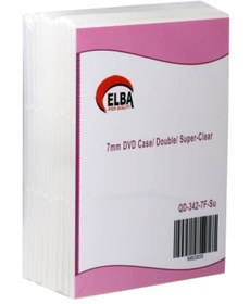 Resim ELBA QD-342.7F-Su 2Lİ Şeffaf 7mm DVD Kutusu 10ad 