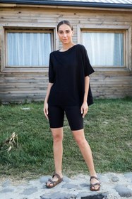 Resim Gils Butik Siyah Salaş Bluz 