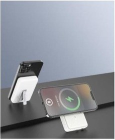 Resim Fulltech Fp6 10.000mah 15w Magsafe Hızlı Şarj Lcd Dijital Göstergeli Kablosuz Şarj Aleti Powerbank Çok Renkli 