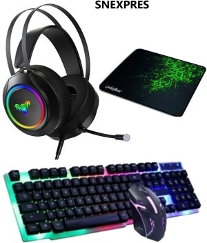 SNEXPRES 3in1 Rgb Klavye Mause Razer Pad Esport Oyuncu Gaming Oyuncu Set