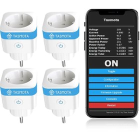 Resim TASMOTA Akıllı Priz, 16A, Elektrik Sayaçlı, MQTT ve Alexa Uyumlu 