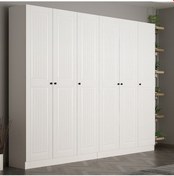 Resim Minar Kale 210 Cm 6 Kapaklı 2b Raf Portmanto Byz Mbr İlkbahar Byz 