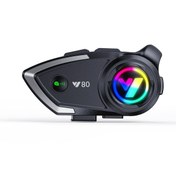 Resim leeways Y80 Kablosuz 5.3BT Motosiklet Kask Kulaklık Intercom Kaliteli Hoparlör ve Mikrofon 