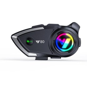Resim leeways Y80 Kablosuz 5.3BT Motosiklet Kask Kulaklık Intercom Kaliteli Hoparlör ve Mikrofon 