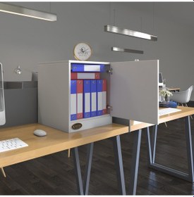 Resim Kenzlife kapaklı mutfak dolabı melek byz 039x029x29 banyo ofis komodin (m) 