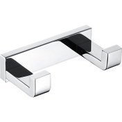 Resim Sanlindou Havlu Kanca Çift Robe Kanca Paslanmaz Çelik Krom Kaplama Duvar Askısı Havlu Banyo Robe Kanca Için Robe Askısı | Robe Hooks (Yurt Dışından) 