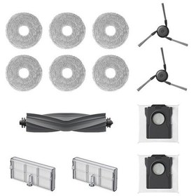 Resim Dreame Robot Süpürge Aksesuar Seti 1 X Ana Fırça + 2 X Yan Fırça + 2 X Toz Torbası + 2 X Toz Kutusu Filtresi + 3 X Paspas Pedleri 6 Adet İçerir L50 Ultra Ce / D30 Ultra İçin 