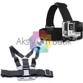 Resim Aksiyon Kamera - Kafa Göğüs Bandı Aksesuar Seti Çok Renkli 