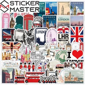 Resim Seyahat Sticker Seti | 50 Parça Dünya Turu Valiz Etiketi | Sticker Master - Model 2 