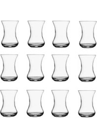 Resim Paşabahçe İnce Belli Çay Bardağı 12 Li - Çay Bardak 42771vf Şeffaf 