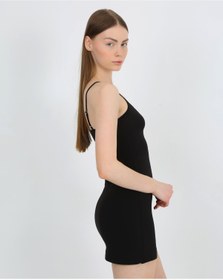 Resim SENFONİ Organik Bambu Mini Boy İp Askılı Kombinezon 