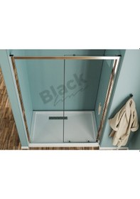 Resim Blackline İki Duvar Arası 5 Mm Temperli Cam Duşakabin H:190 Şeffaf 