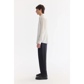Resim AVVA Erkek Beyaz Alttan Britli Yaka Soft Touch Nefes Alan Comfort Fit Gömlek A61Y2016 
