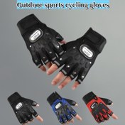 Resim Nefes Alabilen Yarım Parmak Fitness Eldivenleri - Polyester Elyaf, Açık Hava Aktiviteleri ve Spor Salonu Egzersizleri için Siyah Spor Eldivenleri, Açık Hava Spor Eldivenleri | Nefes Alabilen Eldiven Tasarımı | Ayarlanabilir Fitness Eldivenleri, Spor Salonu Aksesuarları 