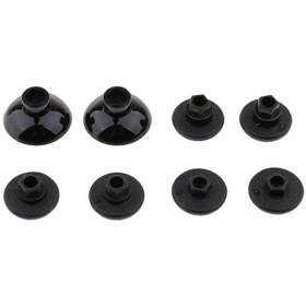 Resim Suntek Sony PS4/Slim Denetleyici İçin 8in1 Thumb Grip Thumbstick Joystick Kapağı Siyah 