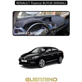 Resim Renault Fluence Buyuk Ekranlıtorpido Koruma Halısı Siyah Kenar 
